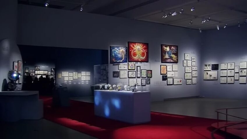 Tim Burton museum exhibits and installations